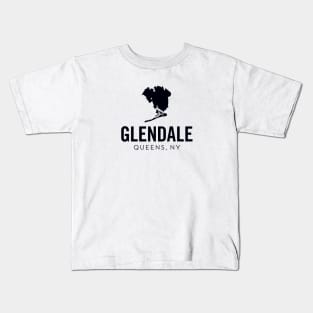 Glendale, Queens - New York (black) Kids T-Shirt